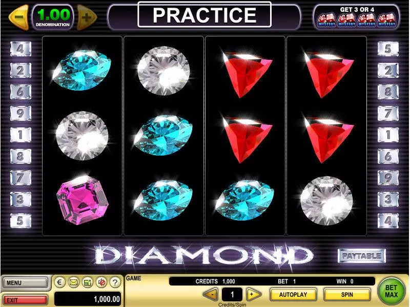 Diamond slots Main Screen Reels