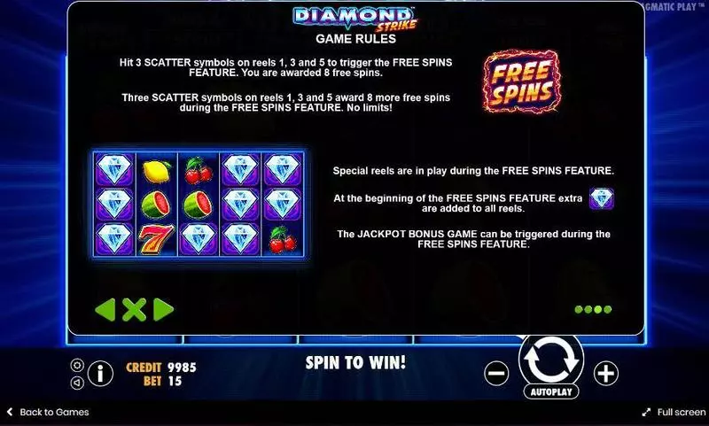 Diamond Strike slots Bonus 2