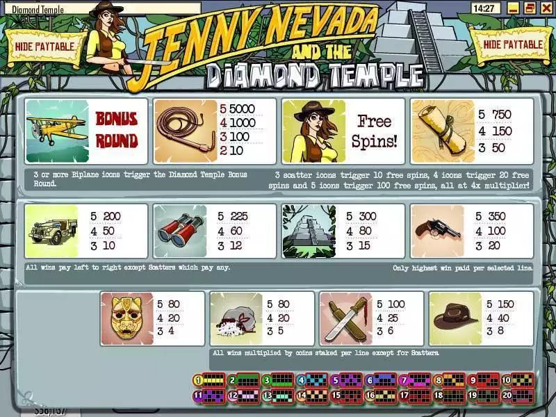 Diamond Temple slots Info and Rules