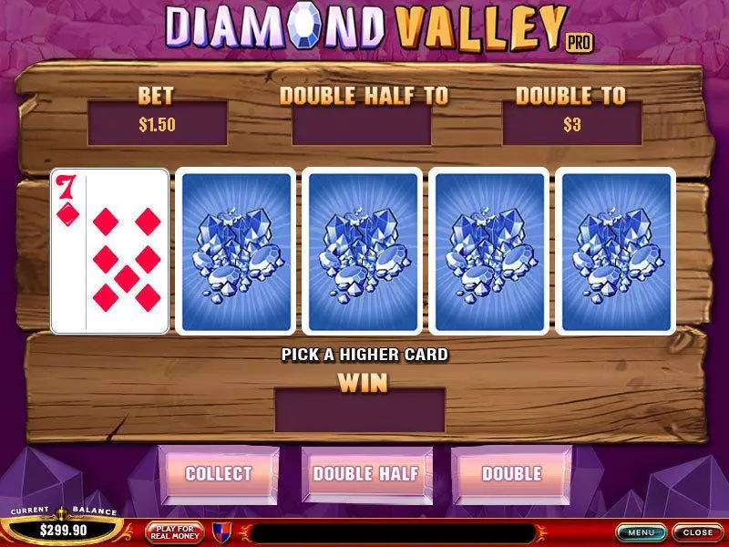 Diamond Valley Pro slots Gamble Screen