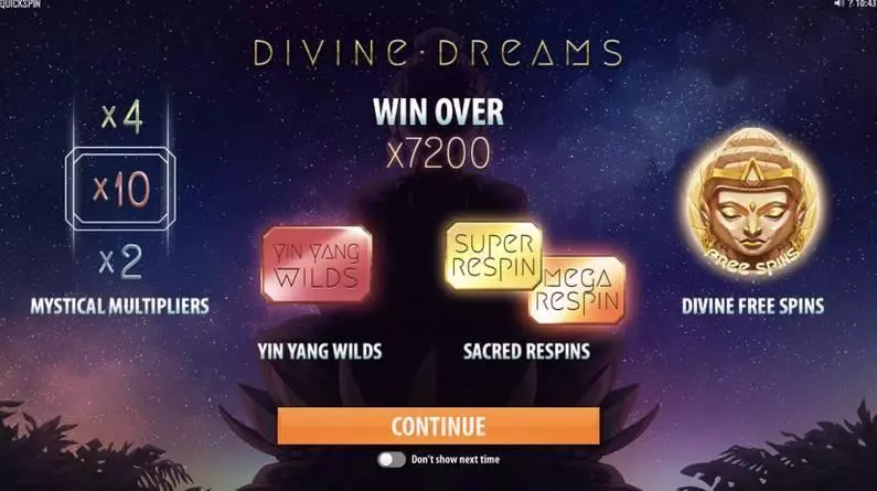 Divine Dreams slots Bonus 1