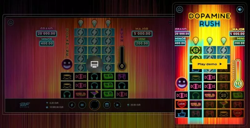 Dopamine Rush slots Main Screen Reels
