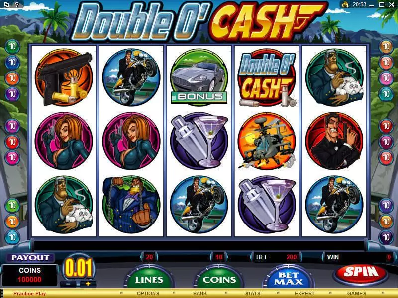 Double O'Cash slots Main Screen Reels