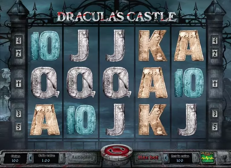 Dracula's Castle slots Main Screen Reels