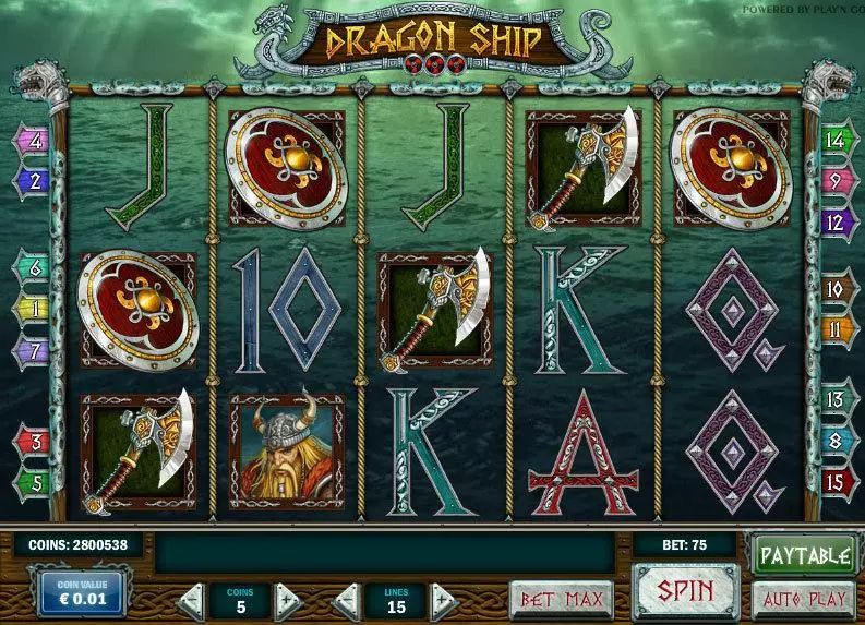 Dragon Ship slots Main Screen Reels
