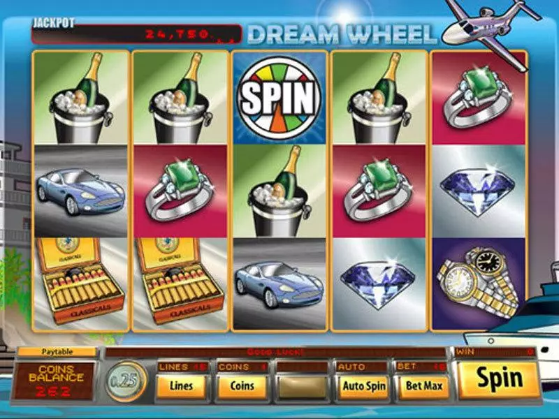 Dream Wheel Video slots Main Screen Reels