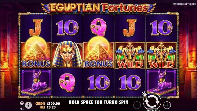Egyptian Fortunes slots Main Screen Reels