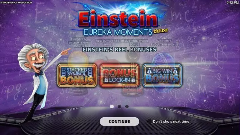 Einstein Eureka Moments slots Info and Rules