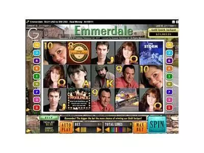 Emmerdale slots Main Screen Reels