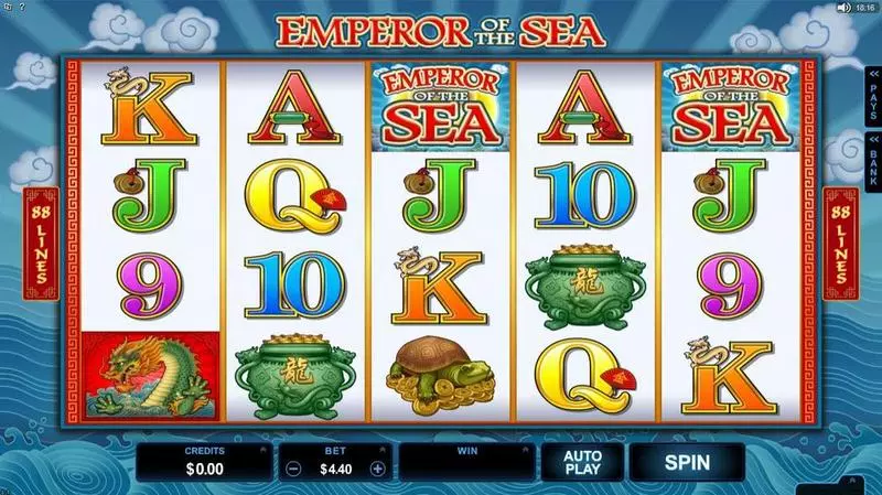 Emperor of the Sea slots Main Screen Reels