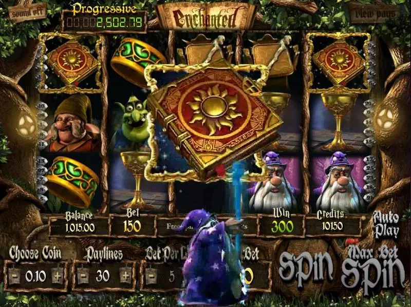 Enchanted slots Introduction Screen