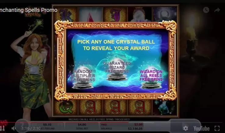 Enchanting Spells slots Free Spins Feature