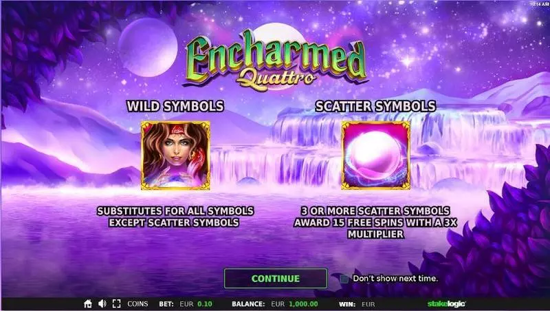 Encharmed Quattro slots Info and Rules