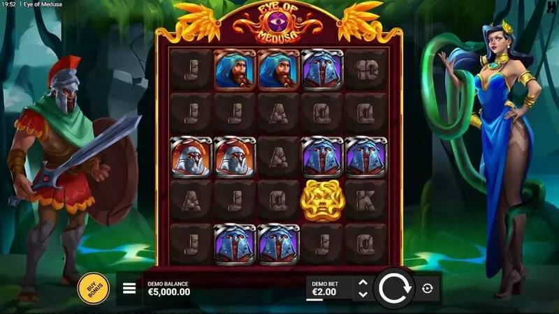 EYE OF MEDUSA slots Main Screen Reels