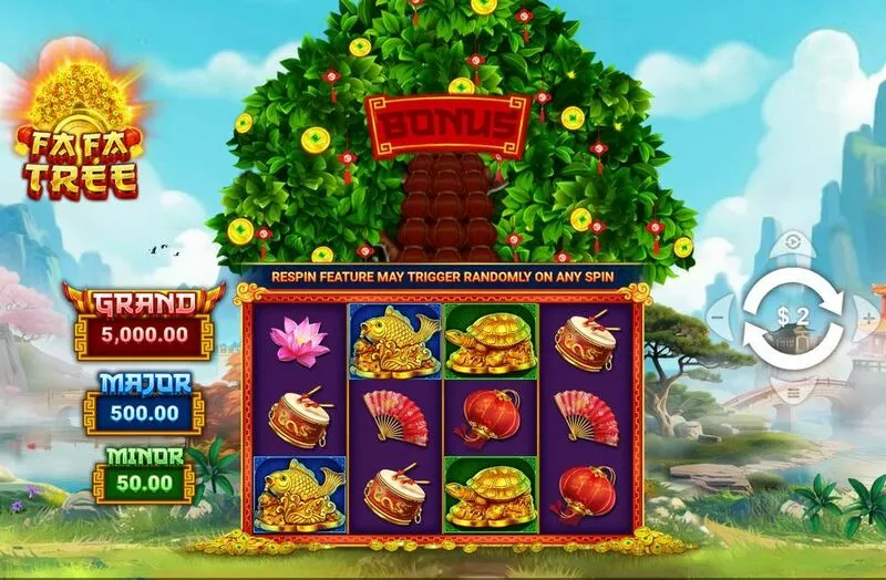Fa Fa Tree slots Introduction Screen