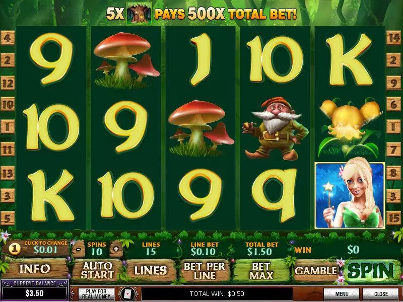 Fairy Magic slots Main Screen Reels