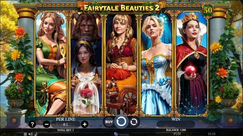 Fairytale Beauties 2 slots Main Screen Reels