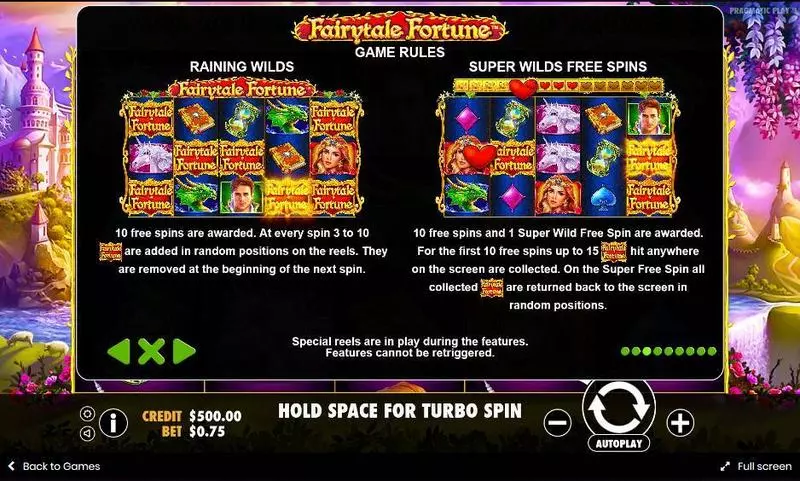 Fairytale Fortune slots Bonus 2