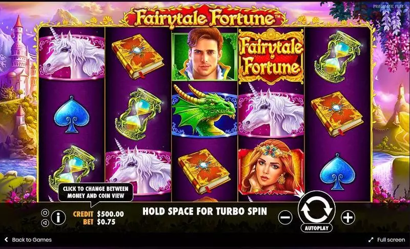 Fairytale Fortune slots Main Screen Reels
