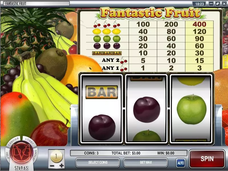 Fantastic Fruit slots Main Screen Reels