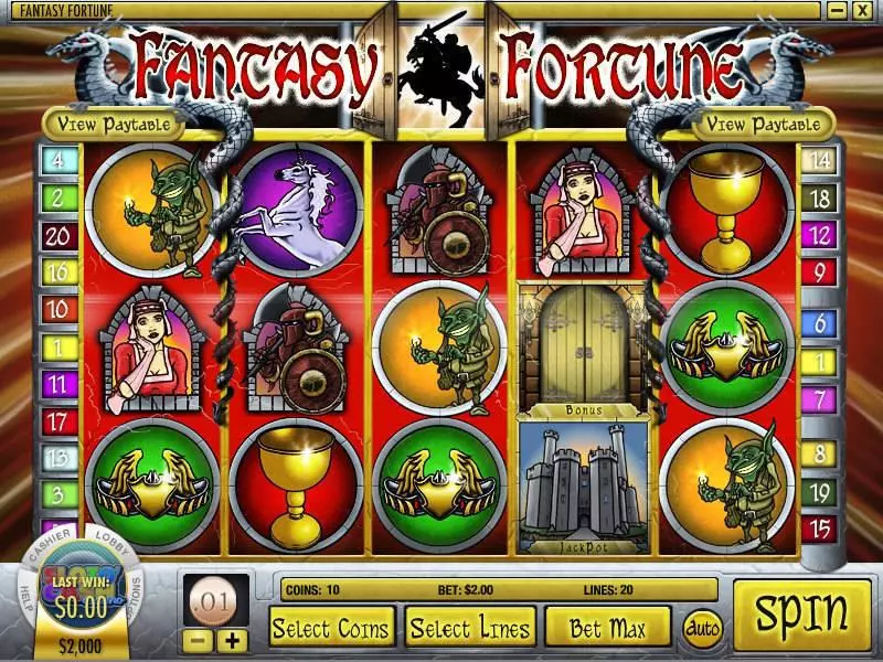 Fantasy Fortune slots Main Screen Reels