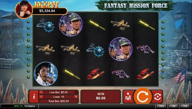 Fantasy Mission Force slots Main Screen Reels