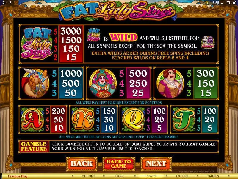 Fat Lady Sings slots Info and Rules