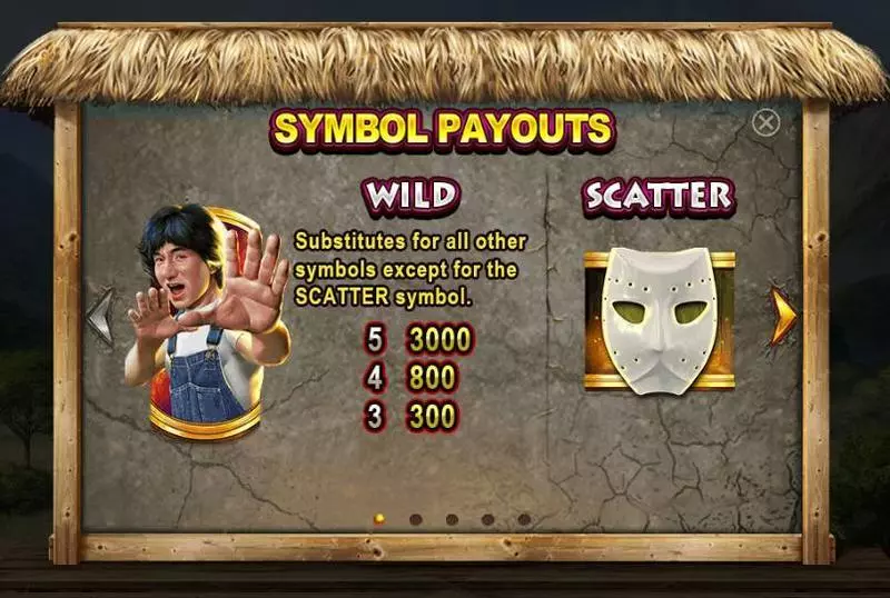 Fire Dragon slots Paytable