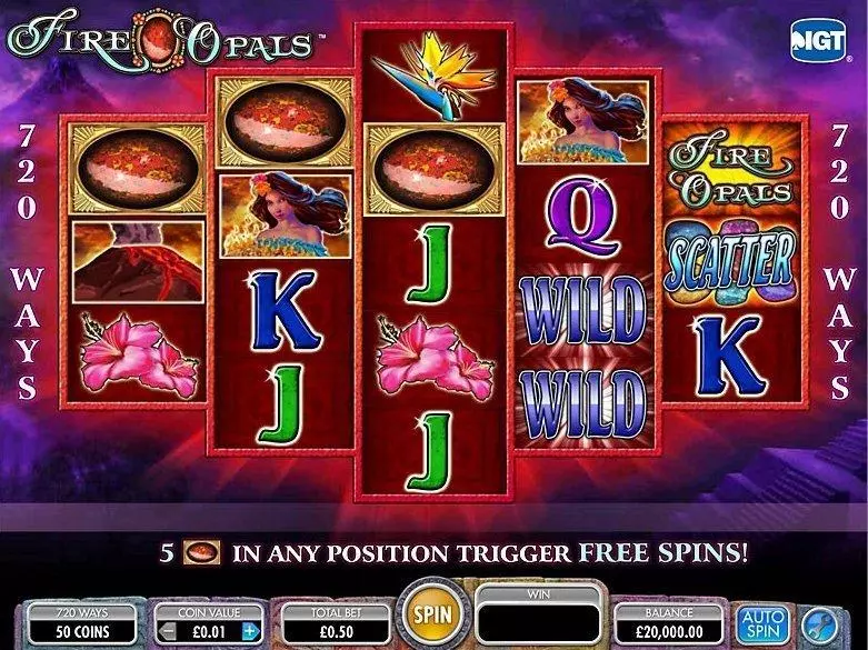 Fire Opals slots Introduction Screen