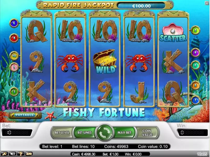 Fishy Fortune slots Main Screen Reels