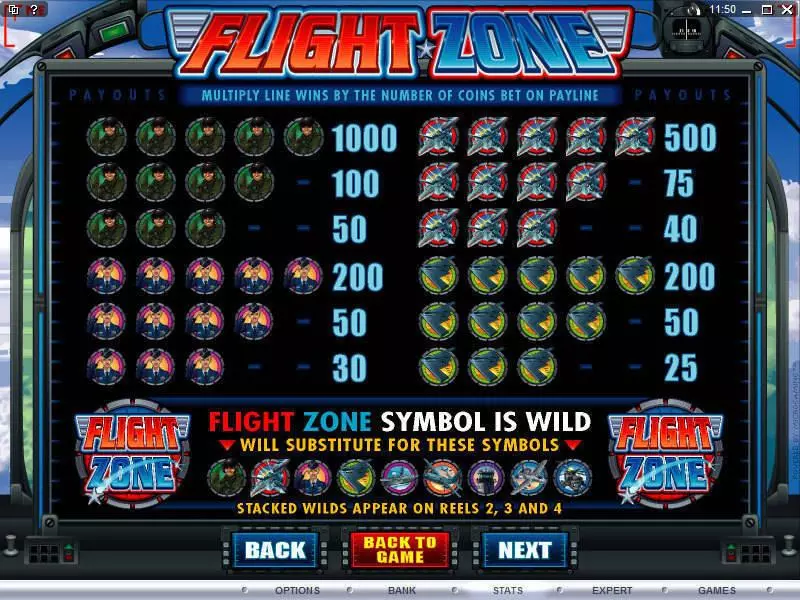 Flight Zone slots Info and Rules