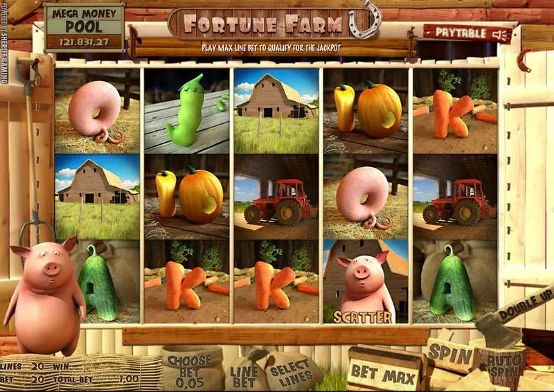 Fortune Farm slots Main Screen Reels