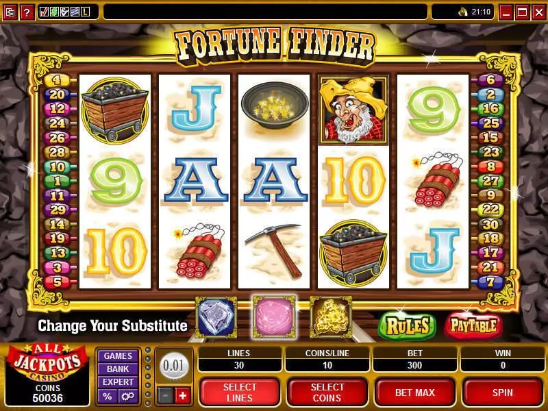 Fortune Finder slots Main Screen Reels