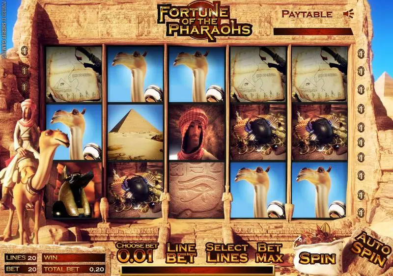 Fortune of the Pharaohs slots Main Screen Reels