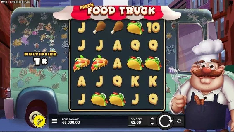 Fred'  Food Truck slots Main Screen Reels