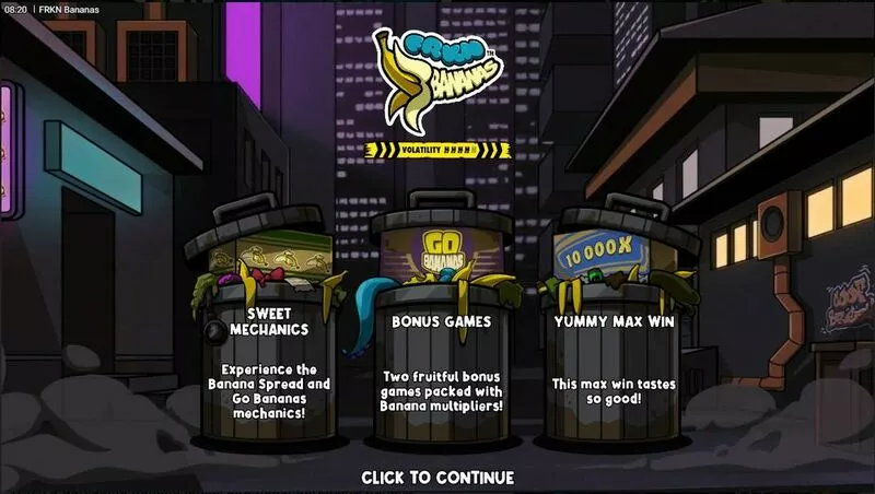 FRKN Bananas slots Info and Rules