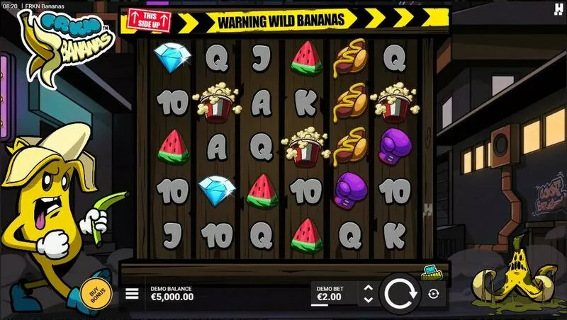 FRKN Bananas slots Main Screen Reels