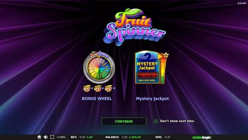 Fruit Spinner slots Info and Rules