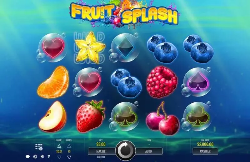Fruit Splash slots Main Screen Reels