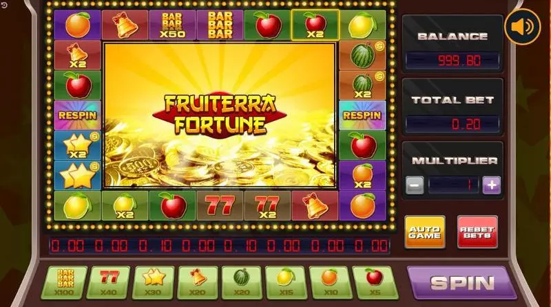 Fruiterra Fortune slots Main Screen Reels