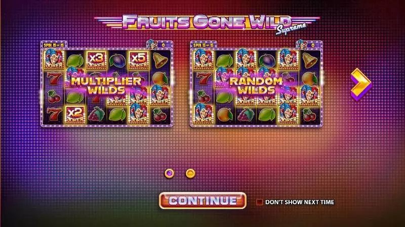 Fruits Gone Wild Supreme slots Info and Rules