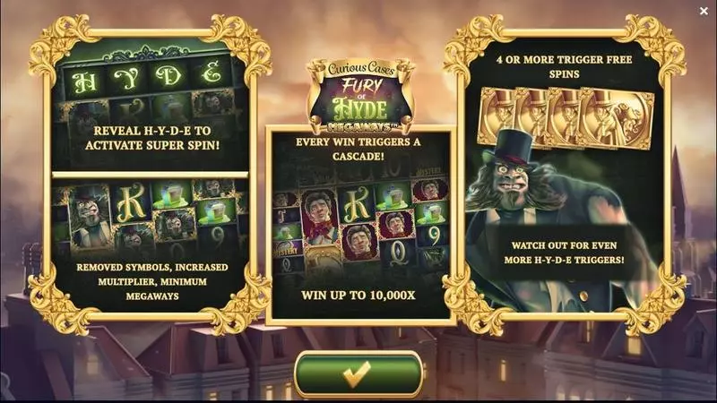 Fury of Hyde Megaways slots Info and Rules