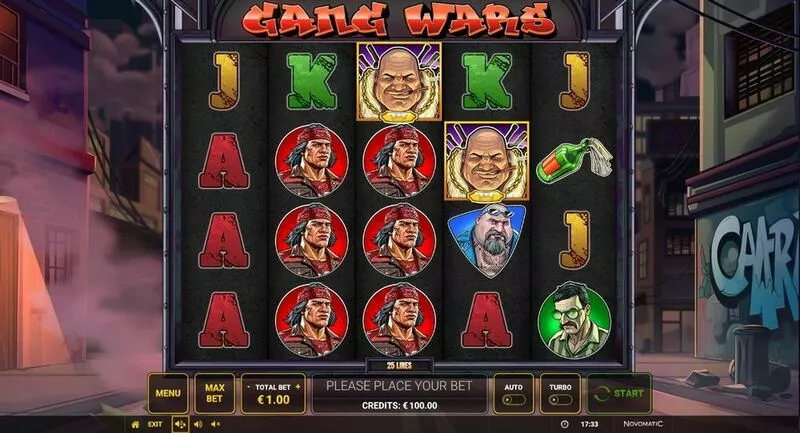 Gang Wars slots Main Screen Reels