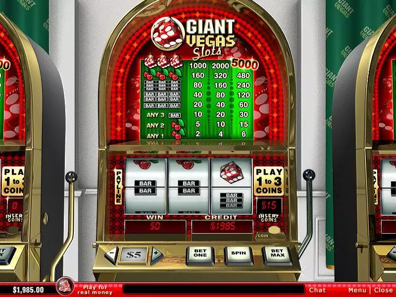 Giant Vegas slots Main Screen Reels