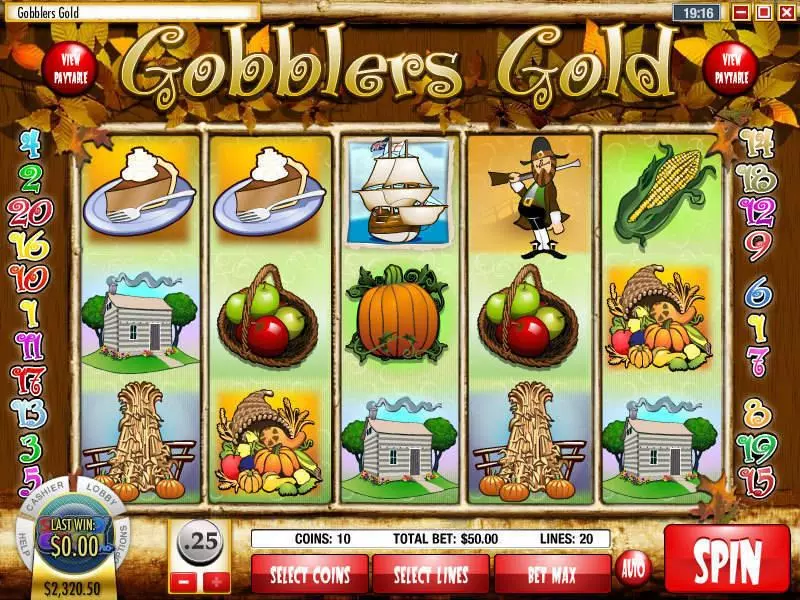 Gobblers Gold slots Main Screen Reels