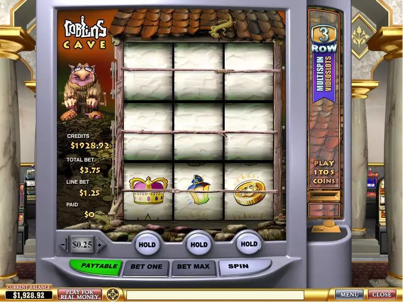 Goblin's Cave slots Main Screen Reels
