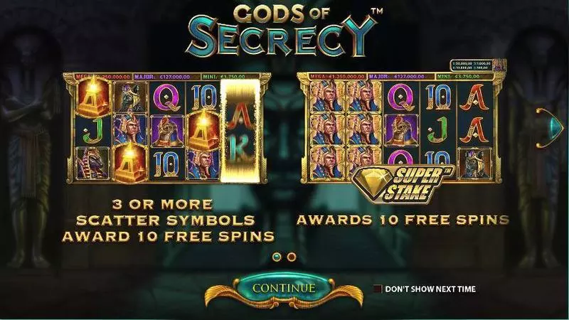 Gods of Secrecy slots Info and Rules