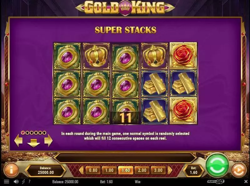 Gold King slots Bonus 1