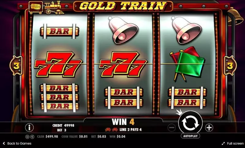 Gold Train slots Main Screen Reels