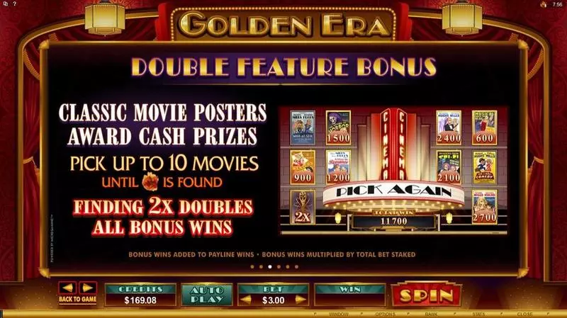 Golden Era slots Info and Rules